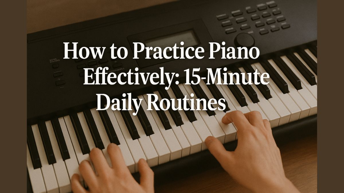 How to Practice Piano Effectively 15-Minute Daily Routines